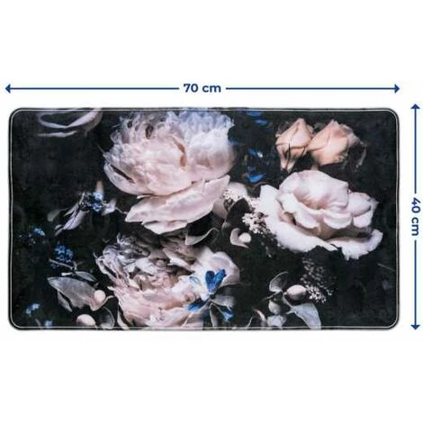 WENKO Tapis De Baignoire Peony, Tapis De Bain Antidérapant, Plastique, 70x40 Cm, Multicolore 6 WENKO Tapis De Baignoire Peony, Tapis De Bain Antidérapant, Plastique, 70x40 Cm, Multicolore – Image 4