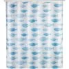 WENKO Rideau De Douche Antimoisissure Aquamarin, Rideau De Douche Original, Lavable En Machine Et Waterproof, 12 Anneaux Rideau De Douche En Plastique Blanc Inclus, Polyester, 180x200 Cm, Bleu - Blanc 2 WENKO Rideau De Douche Antimoisissure Aquamarin, Rideau De Douche Original, Lavable En Machine Et Waterproof, 12 Anneaux Rideau De Douche En Plastique Blanc Inclus, Polyester, 180x200 Cm, Bleu - Blanc -WENKO Soldes 18940344 1