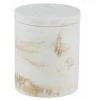 WENKO Boite Rangement Salle De Bain Avec Couvercle Odos, Petite Boite De Rangement, Polyrésine Effet Marbre Doré, Ø 8,5 X 10 Cm, Blanc - Doré 2 WENKO Boite Rangement Salle De Bain Avec Couvercle Odos, Petite Boite De Rangement, Polyrésine Effet Marbre Doré, Ø 8,5 X 10 Cm, Blanc - Doré -WENKO Soldes 18940378 1