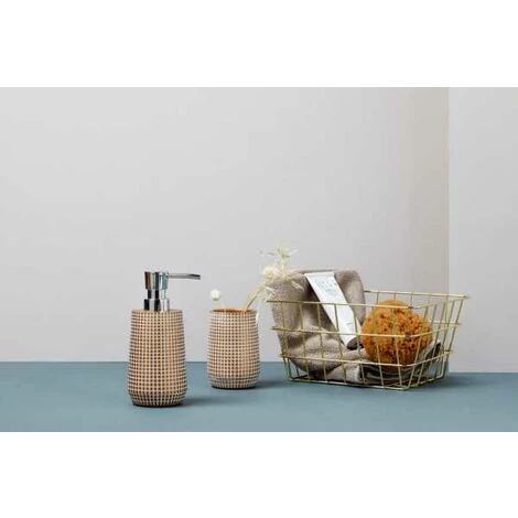 WENKO Corbeille De Rangement Métallique Viana, Panier De Rangement Pour La Salle De Bain Et La Cuisine, Métal, 18x25x12 Cm, Doré 7 WENKO Corbeille De Rangement Métallique Viana, Panier De Rangement Pour La Salle De Bain Et La Cuisine, Métal, 18x25x12 Cm, Doré – Image 5