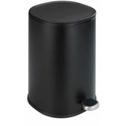 WENKO Petite Poubelle Salle De Bain Nant, Poubelle Salle De Bain à Pédale Avec Frein De Chute "Easy-Close", Capacité 5L, Acier Inox, 27,3x30x20,5 Cm, Noir 5 WENKO Petite Poubelle Salle De Bain Nant, Poubelle Salle De Bain à Pédale Avec Frein De Chute "Easy-Close", Capacité 5L, Acier Inox, 27,3x30x20,5 Cm, Noir -WENKO Soldes 18940425 2