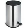 WENKO Petite Poubelle Salle De Bain Nant, Poubelle Salle De Bain à Pédale Avec Frein De Chute "Easy-Close", Capacité 5L, Acier Inox, 27,3x30x20,5 Cm, Brillant 1 WENKO Petite Poubelle Salle De Bain Nant, Poubelle Salle De Bain à Pédale Avec Frein De Chute "Easy-Close", Capacité 5L, Acier Inox, 27,3x30x20,5 Cm, Brillant -WENKO Soldes 18940426 1