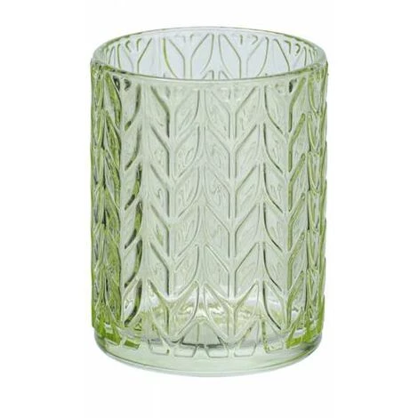 WENKO Support Brosse à Dent Vetro, Gobelet Salle De Bain, Porte Brosse à Dent En Verre à Relief, Verre, 7,5x10x7,5 Cm, Vert Transparent 3 WENKO Support Brosse à Dent Vetro, Gobelet Salle De Bain, Porte Brosse à Dent En Verre à Relief, Verre, 7,5x10x7,5 Cm, Vert Transparent