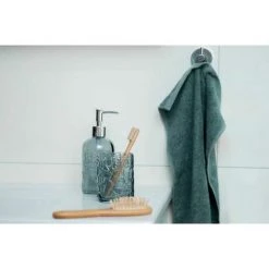 WENKO Support Brosse à Dent Vetro, Gobelet Salle De Bain, Porte Brosse à Dent En Verre à Relief, Verre, 7,5x10x7,5 Cm, Gris Transparent 10 WENKO Support Brosse à Dent Vetro, Gobelet Salle De Bain, Porte Brosse à Dent En Verre à Relief, Verre, 7,5x10x7,5 Cm, Gris Transparent -WENKO Soldes 18940446 4