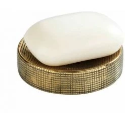 WENKO Porte Savon Céramique, Porte Savon Rond Rivara, Céramique à Relief Peint à La Main, Ø 10 X 2,5 Cm, Doré 9 WENKO Porte Savon Céramique, Porte Savon Rond Rivara, Céramique à Relief Peint à La Main, Ø 10 X 2,5 Cm, Doré -WENKO Soldes 18940485 3