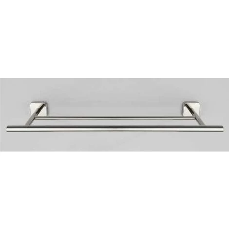 WENKO Porte Serviettes Salle De Bain Mural Duo Mezzano, 2 Barres Porte Serviettes, Fixation Murale, Acier Inox, 60x5,5x14 Cm, Brillant 5 WENKO Porte Serviettes Salle De Bain Mural Duo Mezzano, 2 Barres Porte Serviettes, Fixation Murale, Acier Inox, 60x5,5x14 Cm, Brillant – Image 3