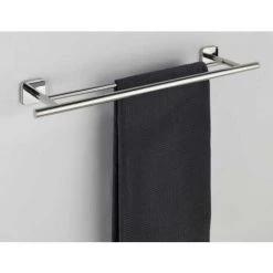 WENKO Porte Serviettes Salle De Bain Mural Duo Mezzano, 2 Barres Porte Serviettes, Fixation Murale, Acier Inox, 60x5,5x14 Cm, Brillant 11 WENKO Porte Serviettes Salle De Bain Mural Duo Mezzano, 2 Barres Porte Serviettes, Fixation Murale, Acier Inox, 60x5,5x14 Cm, Brillant -WENKO Soldes 18940562 5