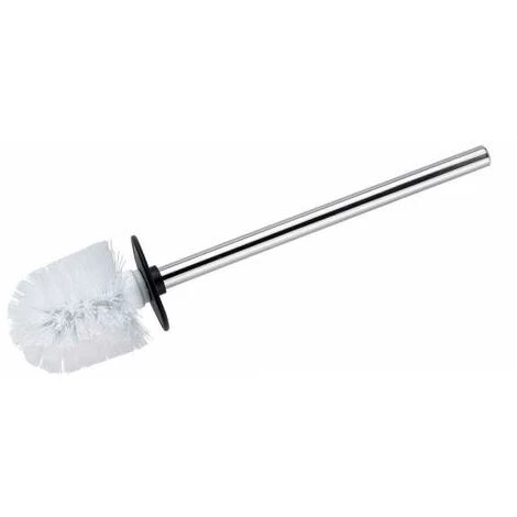 WENKO Brosse WC Blanche De Rechange, Brosse WC Avec Manche En Acier Inoxydable - Silicone, Ø 8x35 Cm, Blanc - Brillant 3 WENKO Brosse WC Blanche De Rechange, Brosse WC Avec Manche En Acier Inoxydable - Silicone, Ø 8x35 Cm, Blanc - Brillant