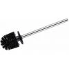WENKO Brosse WC Noire De Rechange, Brosse WC Avec Manche En Acier Inoxydable - Silicone, Ø 8x35 Cm, Noir - Brillant -WENKO Soldes 18940567 1