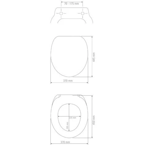 WENKO Abattant WC Avec Frein De Chute 'Easy Close' Ostuni, Abattant WC Clipsable Fix Clip Avec Fixation Inox, Capacité De Charge Jusqu'à 300kg, Thermoplastique, 37 X 44,5 Cm, Blanc 6 WENKO Abattant WC Avec Frein De Chute 'Easy Close' Ostuni, Abattant WC Clipsable Fix Clip Avec Fixation Inox, Capacité De Charge Jusqu'à 300kg, Thermoplastique, 37 X 44,5 Cm, Blanc – Image 4
