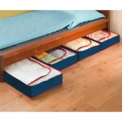 WENKO Housse Dessous De Lit Deep Blue 5 WENKO Housse Dessous De Lit Deep Blue -WENKO Soldes 18940607 2