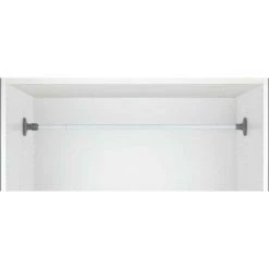 WENKO Barre Porte Vêtements Herkules, Pièce Détachée Pour Système De Rangement Télescopique Herkules, Lot De 2, Métal, Ø 3 X 75 - 120 Cm, Gris -WENKO Soldes 18940644 3