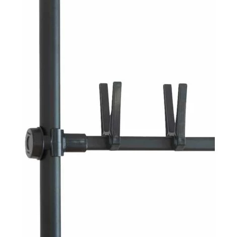 WENKO Porte-chaussures Herkules, Système De Rangement Télescopique Pour Chaussures, Jusqu'à 48 Paires De Chaussures, Fixation Sans Perçage Par Torsion, Métal, 94x165-300x9 Cm, Noir 5 WENKO Porte-chaussures Herkules, Système De Rangement Télescopique Pour Chaussures, Jusqu'à 48 Paires De Chaussures, Fixation Sans Perçage Par Torsion, Métal, 94x165-300x9 Cm, Noir – Image 3