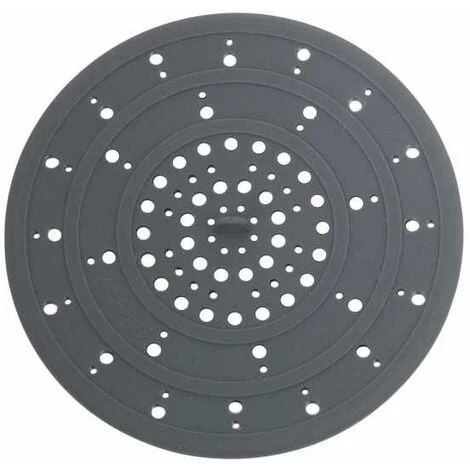 WENKO Grille Lavabo Silicone Sava, Filtre évier Cuisine Silicone, Filtre Les Résidus De Nourriture - Cheveux Et Protège Les Canalisations, Silicone, Ø 12x0,3 Cm, Gris 3 WENKO Grille Lavabo Silicone Sava, Filtre évier Cuisine Silicone, Filtre Les Résidus De Nourriture - Cheveux Et Protège Les Canalisations, Silicone, Ø 12x0,3 Cm, Gris