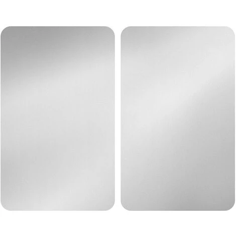 WENKO Protection Plaque De Cuisson, Cache Plaque De Cuisson En Verre, Lot De 2, Verre Trempé, 30x52 Cm, Argent 3 WENKO Protection Plaque De Cuisson, Cache Plaque De Cuisson En Verre, Lot De 2, Verre Trempé, 30x52 Cm, Argent