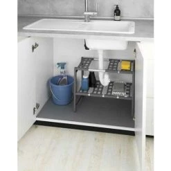 WENKO Tapis Fond De Tiroir Siero, Tapis Protection Tiroir Cuisine Antidérapant, Protection Fond Tiroir Découpable, Facilite Le Nettoyage, Résistant à L'eau, Plastique, 120x50 Cm, Gris 9 WENKO Tapis Fond De Tiroir Siero, Tapis Protection Tiroir Cuisine Antidérapant, Protection Fond Tiroir Découpable, Facilite Le Nettoyage, Résistant à L'eau, Plastique, 120x50 Cm, Gris -WENKO Soldes 18940682 3