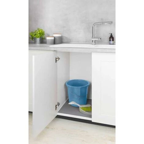 WENKO Tapis Fond De Tiroir Siero, Tapis Protection Tiroir Cuisine Antidérapant, Protection Fond Tiroir Découpable, Facilite Le Nettoyage, Résistant à L'eau, Plastique, 120x50 Cm, Gris 7 WENKO Tapis Fond De Tiroir Siero, Tapis Protection Tiroir Cuisine Antidérapant, Protection Fond Tiroir Découpable, Facilite Le Nettoyage, Résistant à L'eau, Plastique, 120x50 Cm, Gris – Image 5