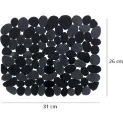 WENKO Fond D'évier Stone, Tapis D'évier De Protection Contre Les Rayures, Protection Vaisselle, Découpable, Plastique, 31 X 26 Cm, Noir 9 WENKO Fond D'évier Stone, Tapis D'évier De Protection Contre Les Rayures, Protection Vaisselle, Découpable, Plastique, 31 X 26 Cm, Noir -WENKO Soldes 18940703 3