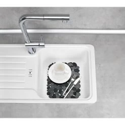 WENKO Fond D'évier Stone, Tapis D'évier De Protection Contre Les Rayures, Protection Vaisselle, Découpable, Plastique, 31 X 26 Cm, Noir 11 WENKO Fond D'évier Stone, Tapis D'évier De Protection Contre Les Rayures, Protection Vaisselle, Découpable, Plastique, 31 X 26 Cm, Noir -WENKO Soldes 18940703 5