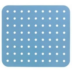 WENKO Fond D'évier Cristal, Tapis D'évier De Protection Contre Les Rayures, Protection Vaisselle, Plastique, 27,5 X 31 Cm, Bleu