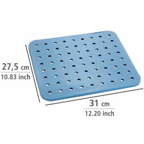 WENKO Fond D'évier Cristal, Tapis D'évier De Protection Contre Les Rayures, Protection Vaisselle, Plastique, 27,5 X 31 Cm, Bleu 5 WENKO Fond D'évier Cristal, Tapis D'évier De Protection Contre Les Rayures, Protection Vaisselle, Plastique, 27,5 X 31 Cm, Bleu – Image 3