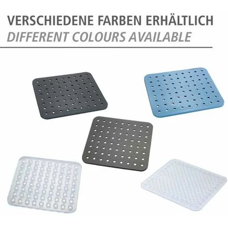 WENKO Fond D'évier Cristal, Tapis D'évier De Protection Contre Les Rayures, Protection Vaisselle, Plastique, 27,5 X 31 Cm, Bleu 6 WENKO Fond D'évier Cristal, Tapis D'évier De Protection Contre Les Rayures, Protection Vaisselle, Plastique, 27,5 X 31 Cm, Bleu – Image 4