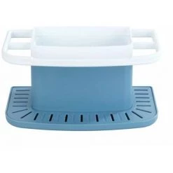 WENKO Porte éponge évier Cuisine Cosmo, Organiseur évier Avec Espace De Rangement Pour Le Liquide Vaisselle, L'éponge, Matière Plastique De Qualité Supérieure, 21x11x11,5 Cm, Bleu 9 WENKO Porte éponge évier Cuisine Cosmo, Organiseur évier Avec Espace De Rangement Pour Le Liquide Vaisselle, L'éponge, Matière Plastique De Qualité Supérieure, 21x11x11,5 Cm, Bleu -WENKO Soldes 18940723 3