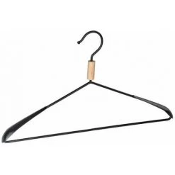 WENKO Cintre Design Bois Alu, Clara Noir