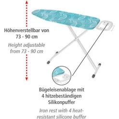 WENKO Table à Repasser, Planche à Repasser, Advance, Surface De Repassage 120x42 Cm -WENKO Soldes 18940841 5