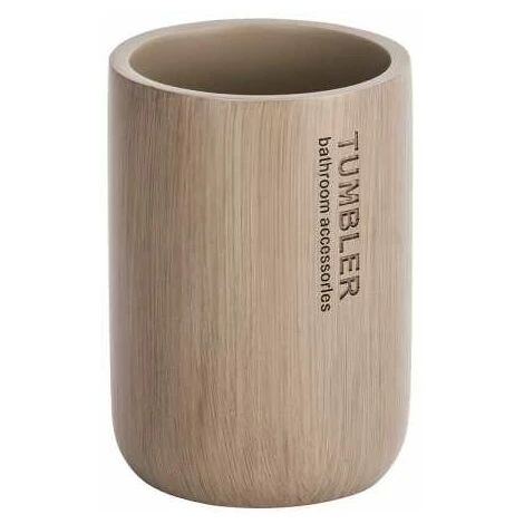 WENKO Set D'accessoires De Salle De Bain, Porte Brosse à Dent Et Boite Avec Couvercle Bambou, Palo Taupe 4 WENKO Set D'accessoires De Salle De Bain, Porte Brosse à Dent Et Boite Avec Couvercle Bambou, Palo Taupe – Image 2