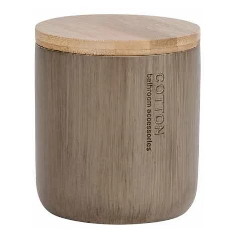 WENKO Set D'accessoires De Salle De Bain, Porte Brosse à Dent Et Boite Avec Couvercle Bambou, Palo Taupe 6 WENKO Set D'accessoires De Salle De Bain, Porte Brosse à Dent Et Boite Avec Couvercle Bambou, Palo Taupe – Image 4