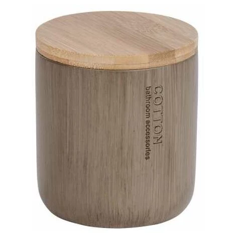 WENKO Set D'accessoires De Salle De Bain, Porte Brosse à Dent Et Boite Avec Couvercle Bambou, Palo Taupe 7 WENKO Set D'accessoires De Salle De Bain, Porte Brosse à Dent Et Boite Avec Couvercle Bambou, Palo Taupe – Image 5