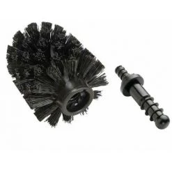 WENKO Brosse De Rechange Pour Ensemble WC Noir Ø 7,5 Cm
