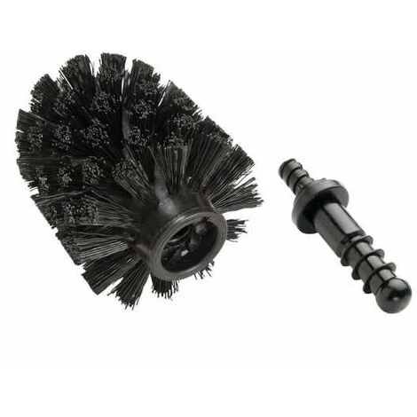 WENKO Brosse De Rechange Pour Ensemble WC Noir Ø 8 Cm 3 WENKO Brosse De Rechange Pour Ensemble WC Noir Ø 8 Cm