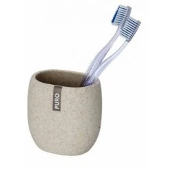 WENKO Set D'accessoires De Salle De Bain, Distributeur Savon Liquide, Porte Brosse à Dent, Puro Effet Sable Beige 9 WENKO Set D'accessoires De Salle De Bain, Distributeur Savon Liquide, Porte Brosse à Dent, Puro Effet Sable Beige -WENKO Soldes 18940924 3