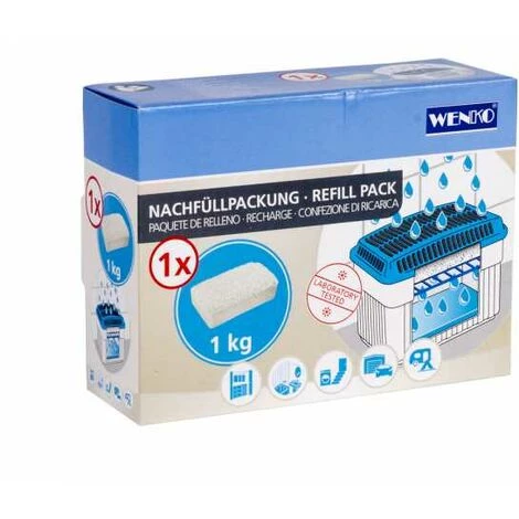 WENKO Rechange Absorbeur D'humidité 1kg 4 WENKO Rechange Absorbeur D'humidité 1kg – Image 2