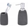 WENKO Set D'accessoires De Salle De Bain, Porte Brosse à Dent, Distributeur Savon Liquide, Goa Gris 2 WENKO Set D'accessoires De Salle De Bain, Porte Brosse à Dent, Distributeur Savon Liquide, Goa Gris -WENKO Soldes 18940947 1