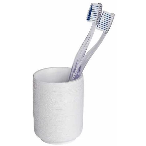 WENKO Set Accessoires Salle De Bain Neo, 2 Pièces, Distributeur Savon Liquide Et Porte Brosse à Dent, Polyrésine, Blanc 5 WENKO Set Accessoires Salle De Bain Neo, 2 Pièces, Distributeur Savon Liquide Et Porte Brosse à Dent, Polyrésine, Blanc – Image 3