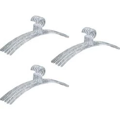 WENKO Lot De 15 Cintres Plastique, Bubble Transparent