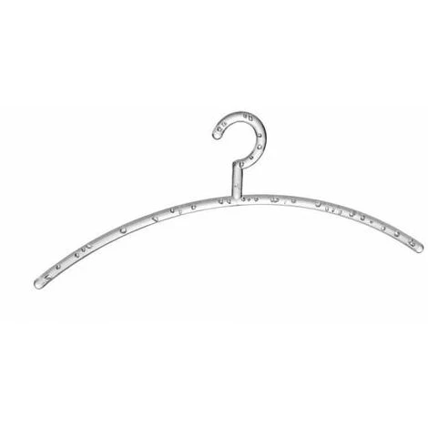 WENKO Lot De 15 Cintres Plastique, Bubble Transparent 4 WENKO Lot De 15 Cintres Plastique, Bubble Transparent – Image 2