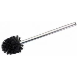 WENKO Brosse WC De Rechange Pour Porte-brosse WC Avec Tête De Brosse WC Noire Et Manche En Acier Inox Brillant, Lot De 3, Polypropylène - Acier Inoxydable Brillant, Ø 8x35 Cm, Noir -WENKO Soldes 18941089 2