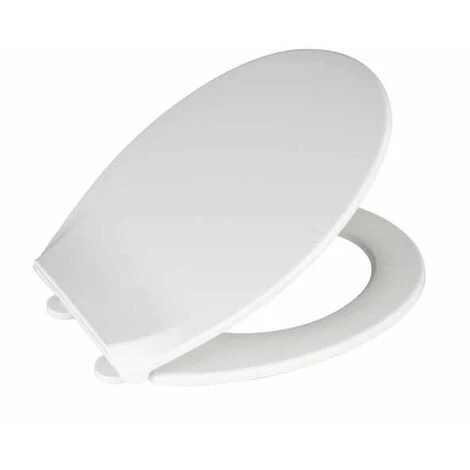 WENKO Abattant WC Avec Frein De Chute Premium Kos, Abattant WC Clipsable Avec Fixation Inox, Lot De 2, Thermoplastique, 37x44 Cm, Blanc 5 WENKO Abattant WC Avec Frein De Chute Premium Kos, Abattant WC Clipsable Avec Fixation Inox, Lot De 2, Thermoplastique, 37x44 Cm, Blanc – Image 3