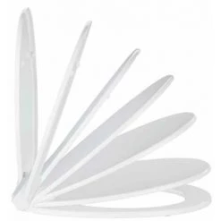 WENKO Abattant WC Avec Frein De Chute Premium Kos, Abattant WC Clipsable Avec Fixation Inox, Lot De 2, Thermoplastique, 37x44 Cm, Blanc 10 WENKO Abattant WC Avec Frein De Chute Premium Kos, Abattant WC Clipsable Avec Fixation Inox, Lot De 2, Thermoplastique, 37x44 Cm, Blanc -WENKO Soldes 18941103 4