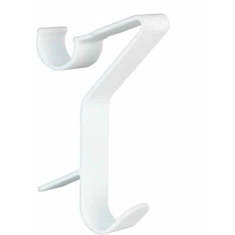 WENKO Crochet Radiateur Sèche Serviette Universel Flexi, Lot De 6 Crochets Pour Radiateur Sèche Serviette Rond, Plastique, 2,5x13,5x8,5 Cm, Blanc 4 WENKO Crochet Radiateur Sèche Serviette Universel Flexi, Lot De 6 Crochets Pour Radiateur Sèche Serviette Rond, Plastique, 2,5x13,5x8,5 Cm, Blanc – Image 2