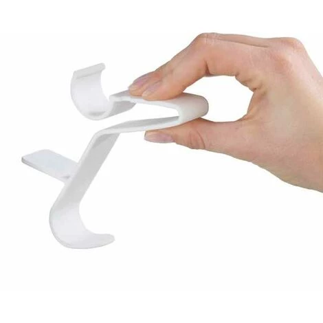 WENKO Crochet Radiateur Sèche Serviette Universel Flexi, Lot De 6 Crochets Pour Radiateur Sèche Serviette Rond, Plastique, 2,5x13,5x8,5 Cm, Blanc 5 WENKO Crochet Radiateur Sèche Serviette Universel Flexi, Lot De 6 Crochets Pour Radiateur Sèche Serviette Rond, Plastique, 2,5x13,5x8,5 Cm, Blanc – Image 3