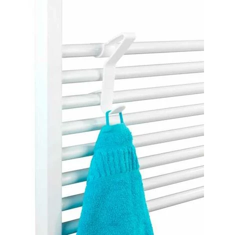 WENKO Crochet Radiateur Sèche Serviette Universel Flexi, Lot De 6 Crochets Pour Radiateur Sèche Serviette Rond, Plastique, 2,5x13,5x8,5 Cm, Blanc 7 WENKO Crochet Radiateur Sèche Serviette Universel Flexi, Lot De 6 Crochets Pour Radiateur Sèche Serviette Rond, Plastique, 2,5x13,5x8,5 Cm, Blanc – Image 5