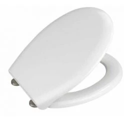 WENKO Abattant WC Blanc Rieti, Abattant WC Avec Frein De Chute Et Fixation Inox, Lot De 2, Duroplast, 37x44,5 Cm 9 WENKO Abattant WC Blanc Rieti, Abattant WC Avec Frein De Chute Et Fixation Inox, Lot De 2, Duroplast, 37x44,5 Cm -WENKO Soldes 18941118 3