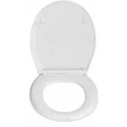 WENKO Abattant WC Blanc Rieti, Abattant WC Avec Frein De Chute Et Fixation Inox, Lot De 2, Duroplast, 37x44,5 Cm 10 WENKO Abattant WC Blanc Rieti, Abattant WC Avec Frein De Chute Et Fixation Inox, Lot De 2, Duroplast, 37x44,5 Cm -WENKO Soldes 18941118 4