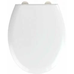 WENKO Abattant WC Blanc Rieti, Abattant WC Avec Frein De Chute Et Fixation Inox, Lot De 2, Duroplast, 37x44,5 Cm 11 WENKO Abattant WC Blanc Rieti, Abattant WC Avec Frein De Chute Et Fixation Inox, Lot De 2, Duroplast, 37x44,5 Cm -WENKO Soldes 18941118 5