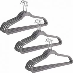 WENKO Cintre Floqué Gris